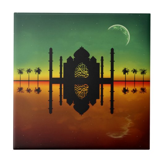 1001 Oriental Night Reflection Tegeltje (Voorkant)