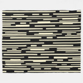 100216 - Zwart en room Fleece Deken (Voorkant (Horizontaal))