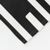 100216 - Zwart-wit Fleece Deken (Hoek)