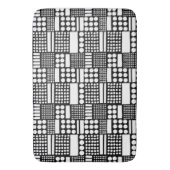 100416 - White on Black Badmat (Voorkant Verticaal)