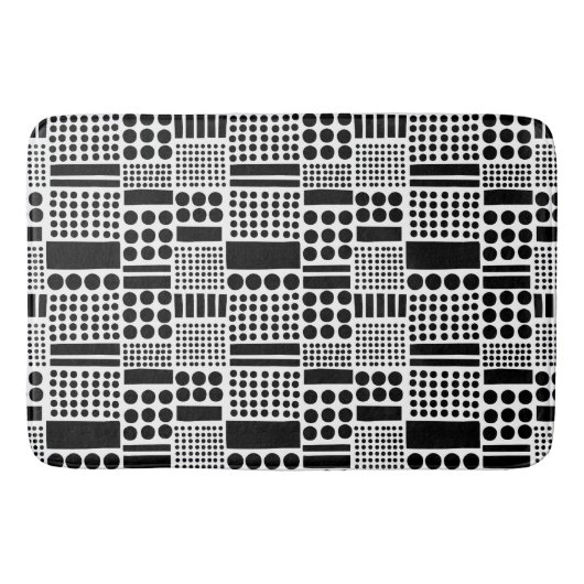 100416 - Zwart in wit Badmat (Voorkant)