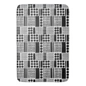 100416 - Zwart in wit Badmat (Voorkant Verticaal)