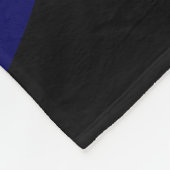 1007 Zwart-blauw Abstracte kunst Fleece Deken (Hoek)