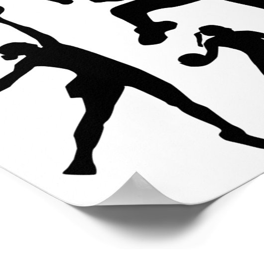 10097-netball-silhouet-vector NETTOBALPE VAN DE BA Poster (Hoek)