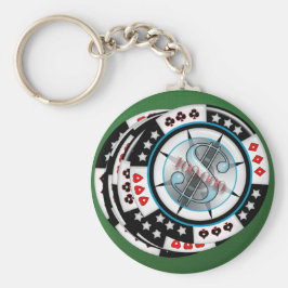 $100.000,00 Gambling Poker Chips Stack Sleutelhanger