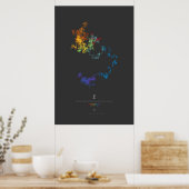 100.000 cijfers van de Erdős-Borwein Constant (don Poster (Keuken)