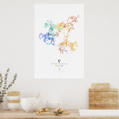 100.000 cijfers van de Golden Ratio (licht) Poster (Keuken)