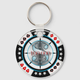 $100,000. Poker Chip Sleutelhanger