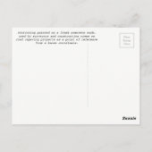100+00 Survey/Construction Stationing - Briefkaart (Achterkant)