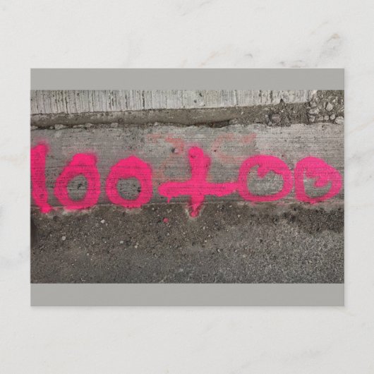 100+00 Survey/Construction Stationing - Briefkaart (Voorkant)