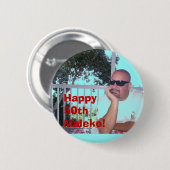 100_0428, Happy 50th Maleko! Ronde Button 5,7 Cm (Voorkant /achterkant)