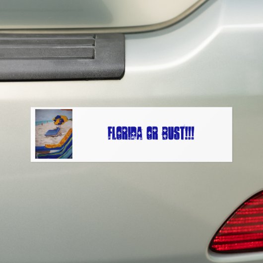 100_0949, Florida of buste!!! Bumpersticker (Op auto)