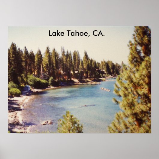 100_1068Lake Tahoe, Lake Tahoe, CA. Poster (Voorkant)