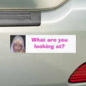 100_2240, waar kijk je naar? bumpersticker (Op auto)