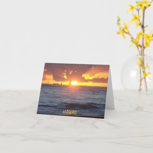 100_2948, HAWAÏ KAART (Gele Bloem)