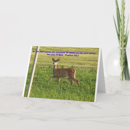 100_3149, Als de herten broek voor stromen van wat Kaart (Voorkant)