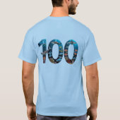 "100" (33,02cm) t-shirt (Achterkant)