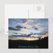 100_5037, Arizona Sunset Sky Briefkaart (Voorkant / Achterkant)