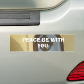 100_5858, VREDE MET U BUMPERSTICKER (Op auto)