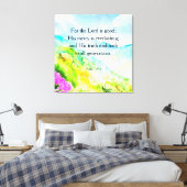 100:5 psalm canvas afdruk (Insitu (Slaapkamer))