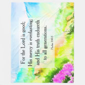 100:5 psalm fleece deken (Voorkant)