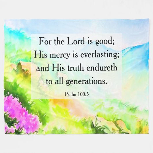 100:5 psalm fleece deken (Voorkant (Horizontaal))