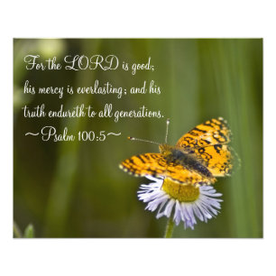100:5 psalm foto afdruk