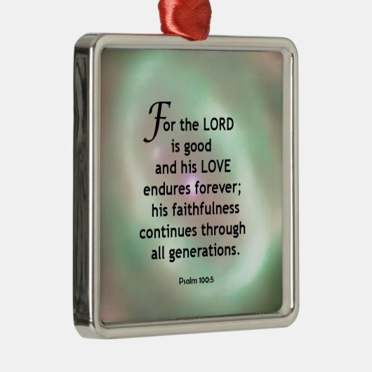 100:5 psalm metalen ornament (Rechts)