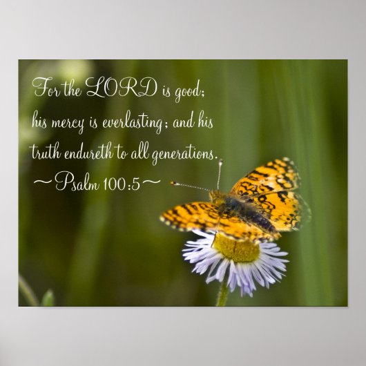 100:5 psalm poster (Voorkant)