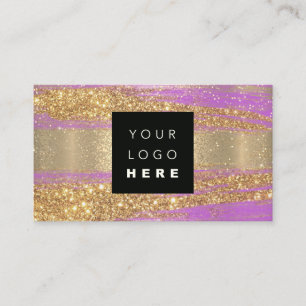 100 Aangepaste Logo QRCODE Gold Glitter Strokes Ro Visitekaartje