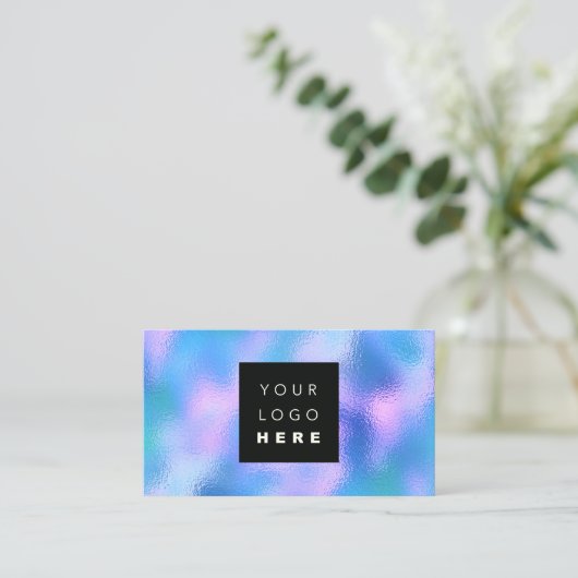 100 Aangepaste Logo QRCODE Holographic Makeup Visitekaartje (Staand voorkant)