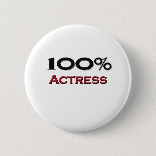 100 % actrice ronde button 5,7 cm (Voorkant)