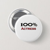 100 % actrice ronde button 5,7 cm (Voorkant /achterkant)