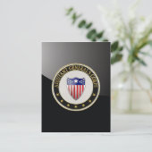 [100] Adjutant General's Corps Branch Insignia [3D Briefkaart (Staand voorkant)