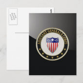 [100] Adjutant General's Corps Branch Insignia [3D Briefkaart (Voorkant / Achterkant)