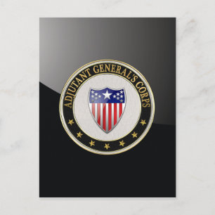 [100] Adjutant General's Corps Branch Insignia [3D Briefkaart
