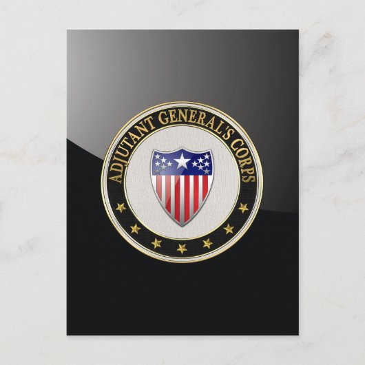 [100] Adjutant General's Corps Branch Insignia [3D Briefkaart (Voorkant)