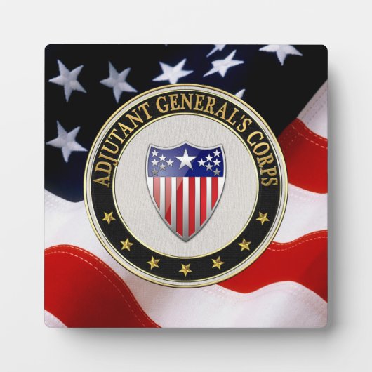 [100] Adjutant General's Corps Branch Insignia [3D Fotoplaat (Voorkant)