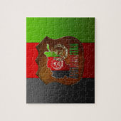 [100] Afghanistan: COA, vlag en kaart Legpuzzel (Verticaal)