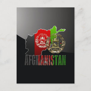 [100] Afghanistan: COA, Vlag & Kaart