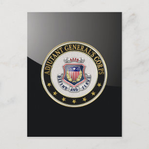 [100] AG Corps Regimental Insignia [3D] Briefkaart