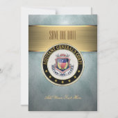 [100] AG Corps Regimental Insignia [3D] Magnetische Uitnodiging (Voorkant)