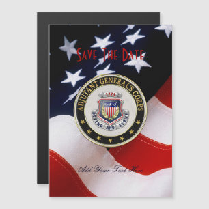 [100] AG Corps Regimental Insignia [3D] Magnetische Uitnodiging