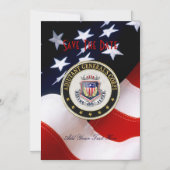 [100] AG Corps Regimental Insignia [3D] Magnetische Uitnodiging (Voorkant)