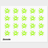 100% AI-bende-label Ronde Sticker (Vel)