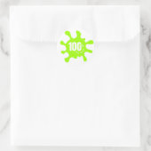 100% AI-bende-label Ronde Sticker (Tas)
