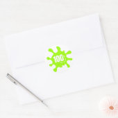 100% AI-bende-label Ronde Sticker (Envelop)