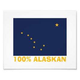 100% ALASKAN FOTO AFDRUK