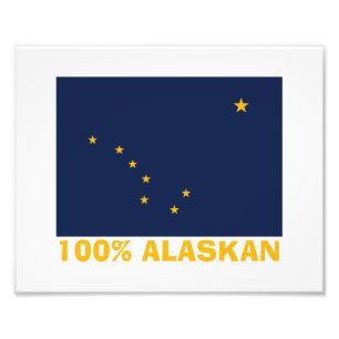 100% ALASKAN FOTO AFDRUK
