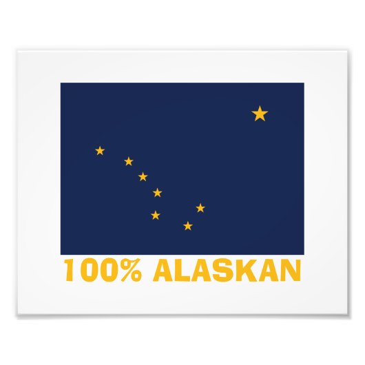 100% ALASKAN FOTO AFDRUK (Voorkant)